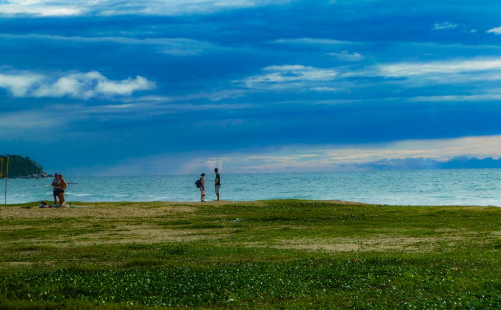 Sandy beach and turquoise sea at Kata Noi, Phuket