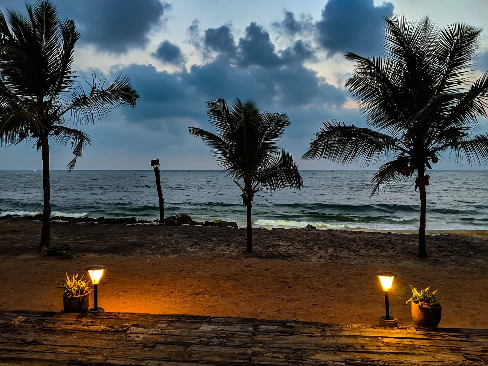 Kovalam Kerala beach cliffs and Arabian Sea coastline