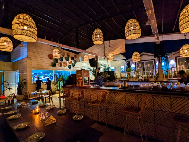 Antares Goa restaurant on the Vagator cliffs