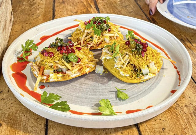 Phily Chili Sev Poori at Titlie Culinary Bar, Goa