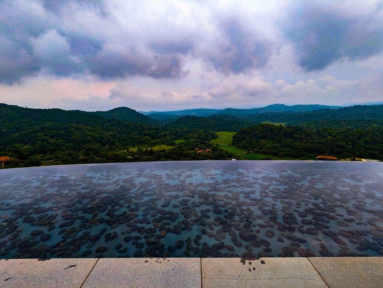 Coorg travel guide view of the forested hills from Taj Madikeri reception