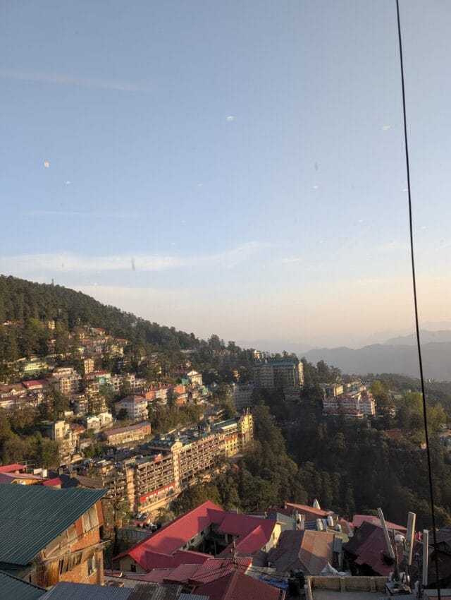 View from Cafe 1873 on Mall Road, Shimla
