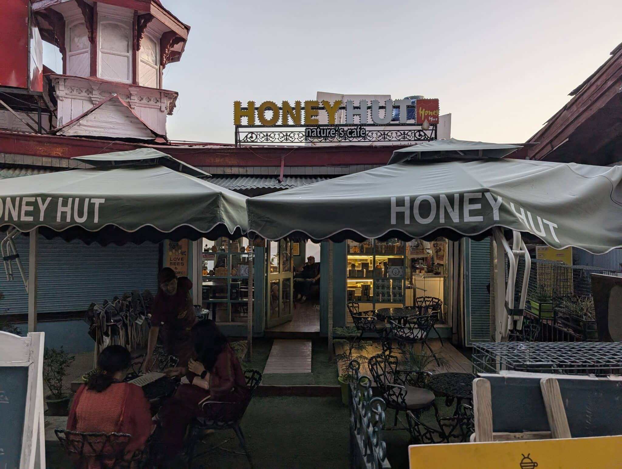 Shimla market lane restaurant frontage